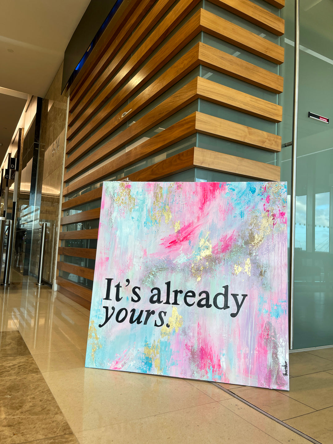 It's yours original canvas