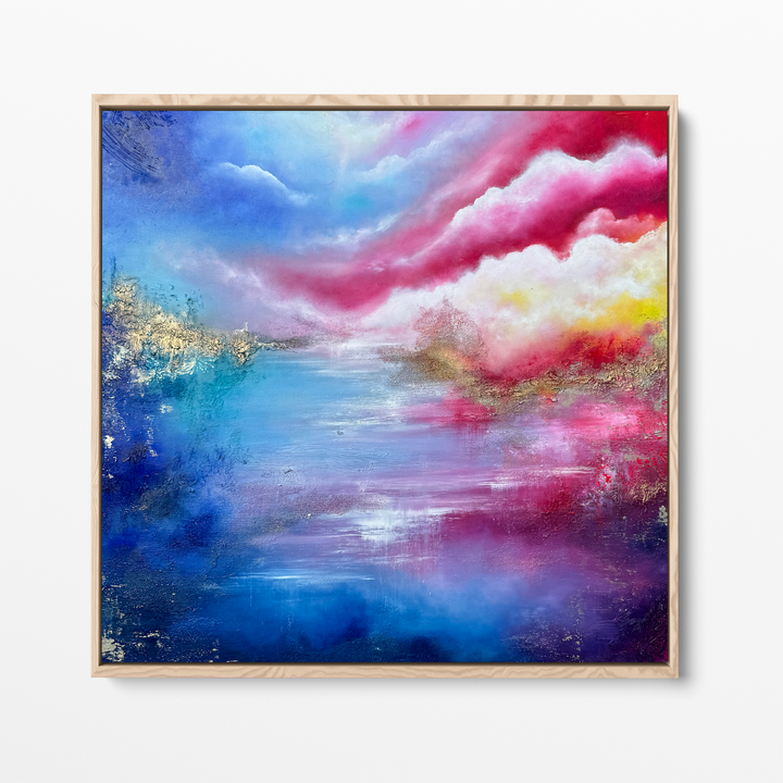 Waves of Luminous Joy -100x100cm Original Oil Painting on Canvas