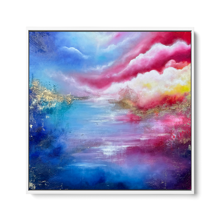Waves of Luminous Joy -100x100cm Original Oil Painting on Canvas
