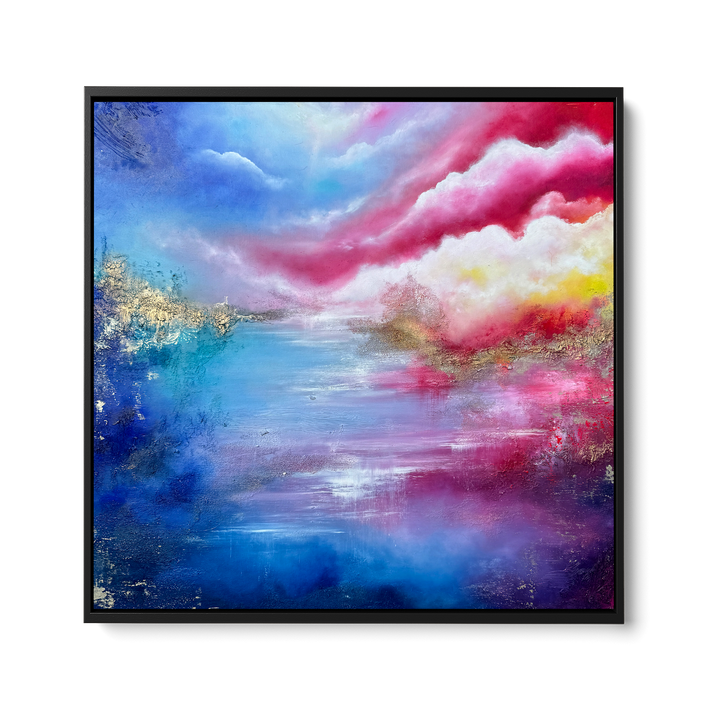 Waves of Luminous Joy -100x100cm Original Oil Painting on Canvas