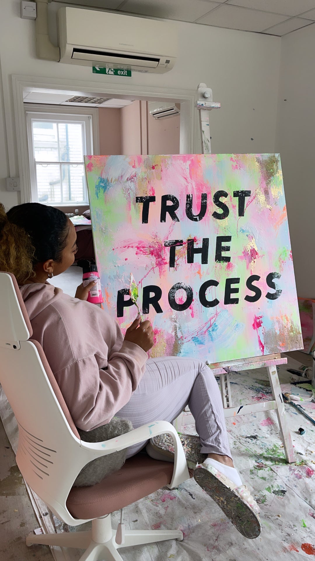 Trust the process original canvas