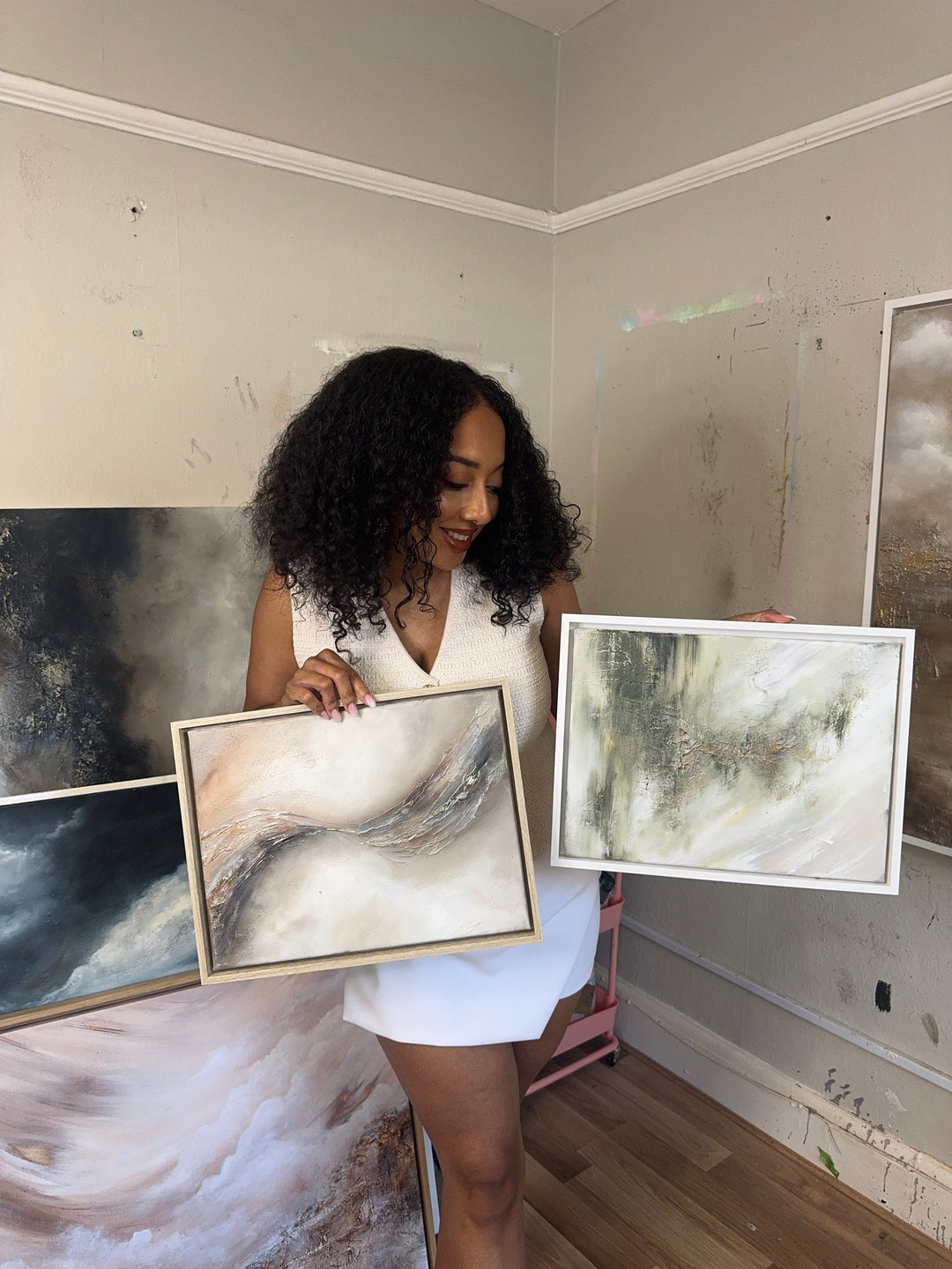 A Flow of Hope- Original Oil Painting on 32x42cm Framed Canvas