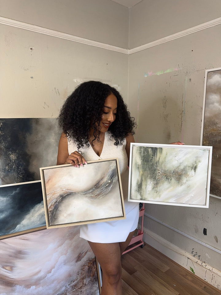 A Flow of Hope- Original Oil Painting on 32x42cm Framed Canvas