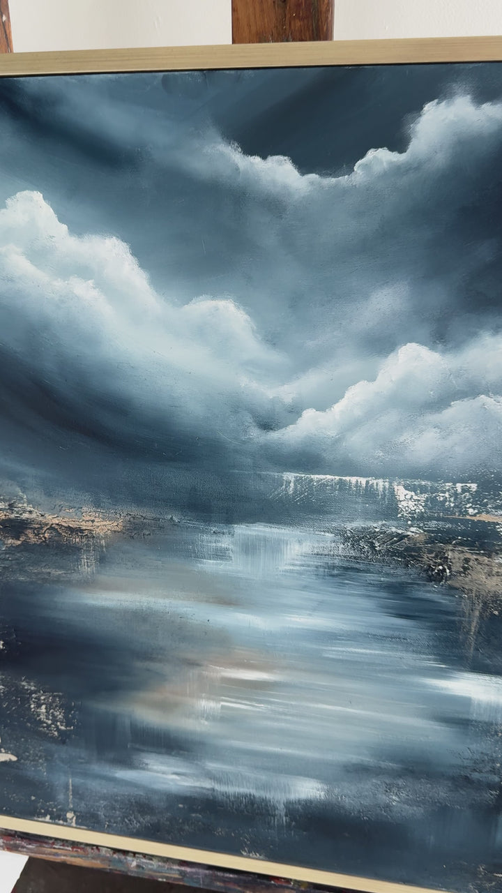 Ocean of Freedom & Love- 60x60cm Original Oil Painting on Canvas