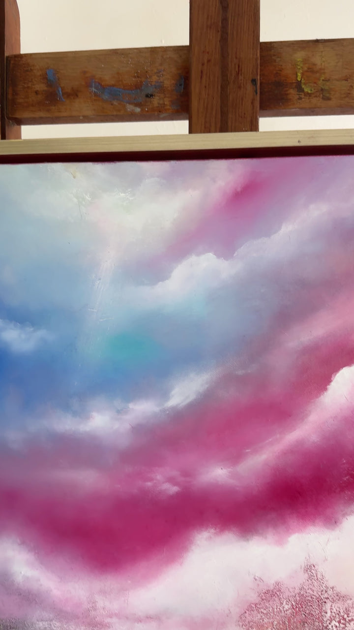 Waves of Luminous Joy -100x100cm Original Oil Painting on Canvas