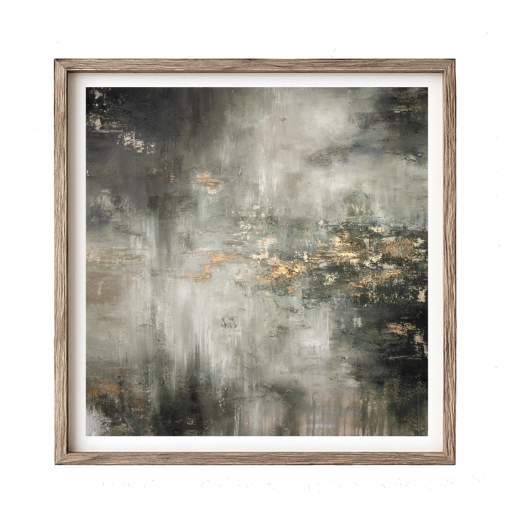 Whispers of emerald light- Square 50x50cm Fine art print