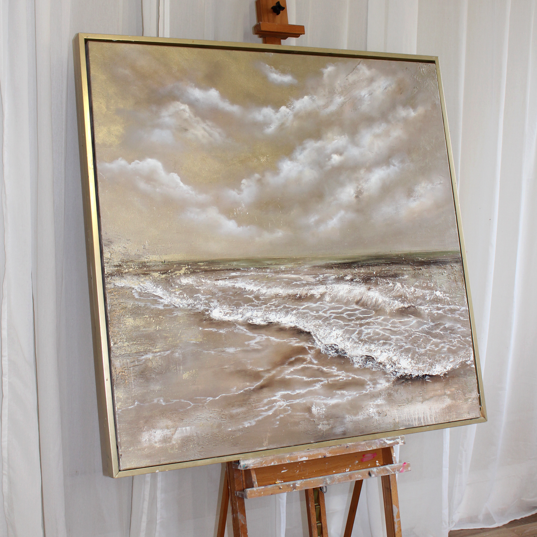 Where the Light Finds You -Original oil painting 100x100cm