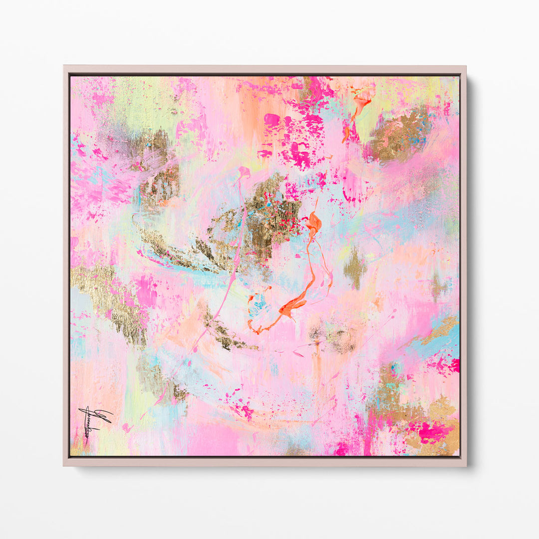 Square candy daydream canvas print