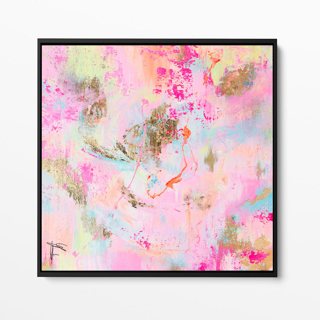 Square candy daydream canvas print