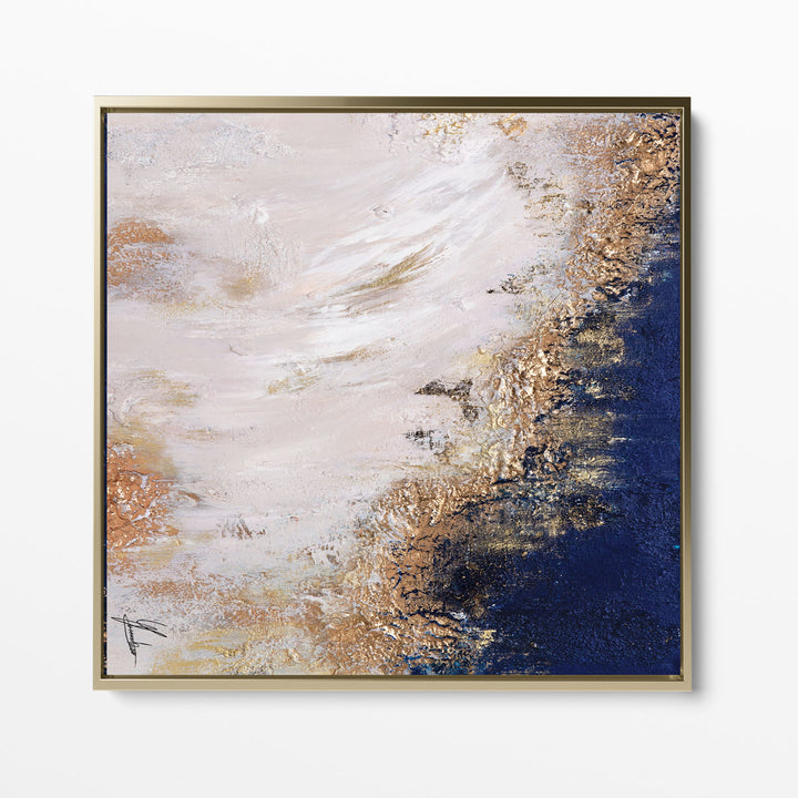 Square Navy wanderlust canvas print