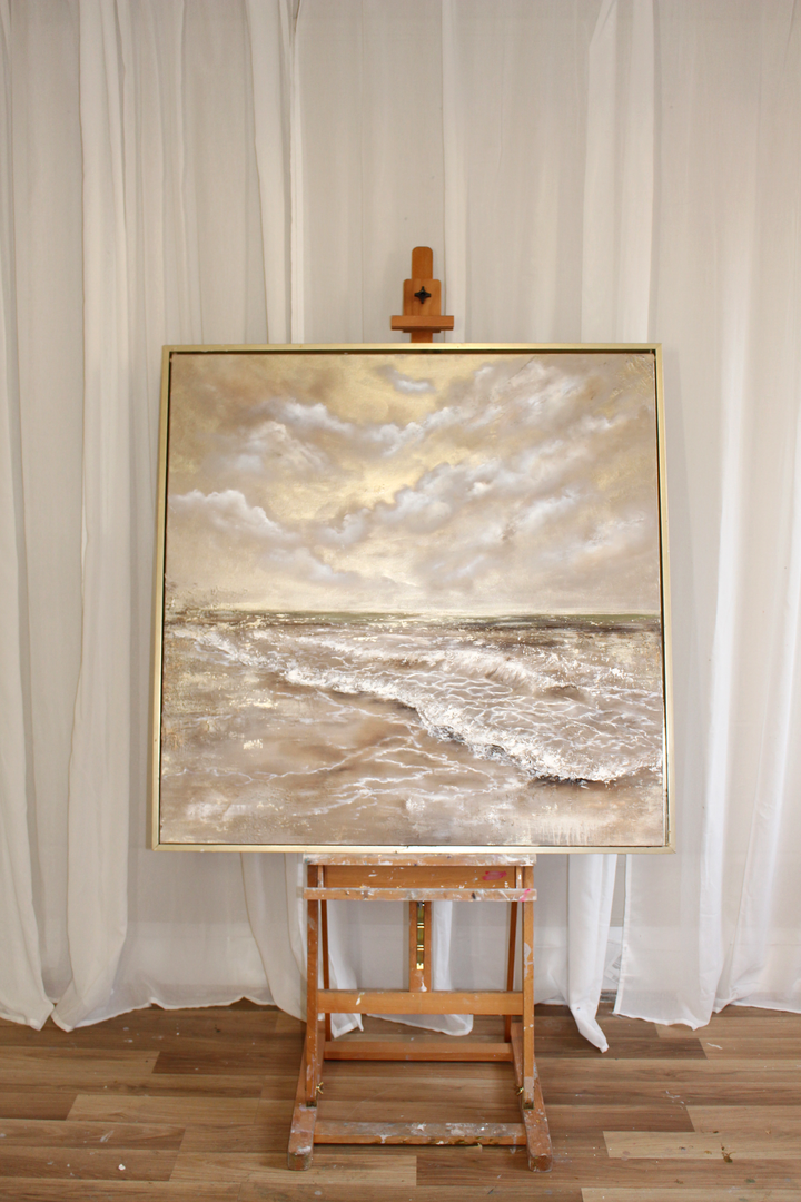 Where the Light Finds You -Original oil painting 100x100cm