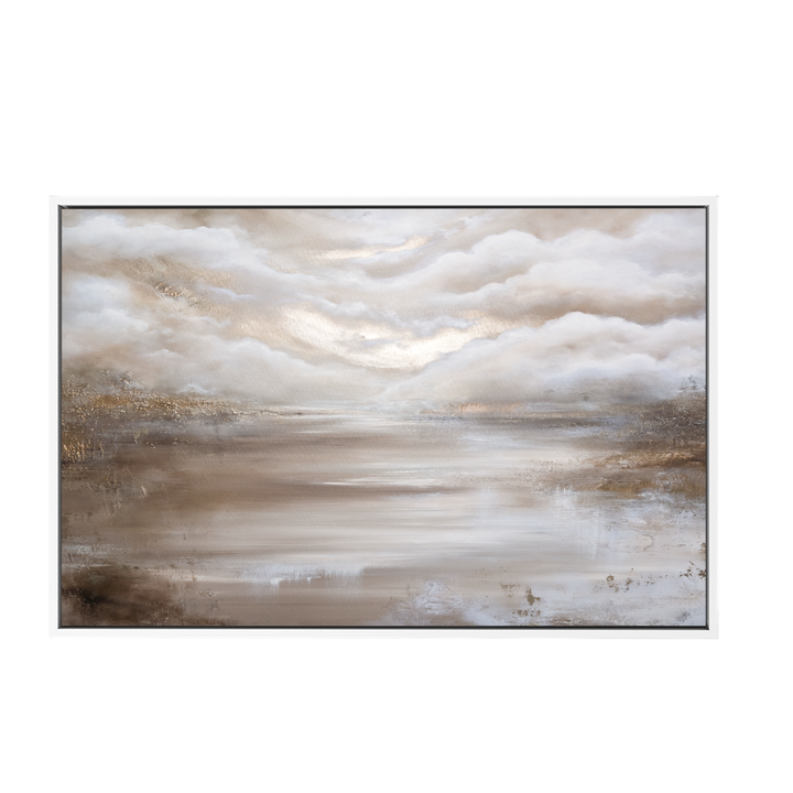Through light and faith- Framed canvas print