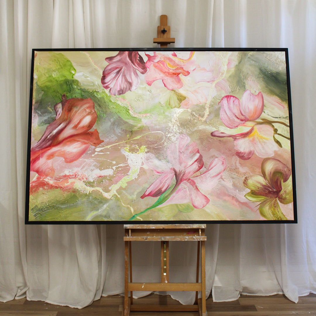 Where New Beginnings Bloom - Original oil painting 150x100cm