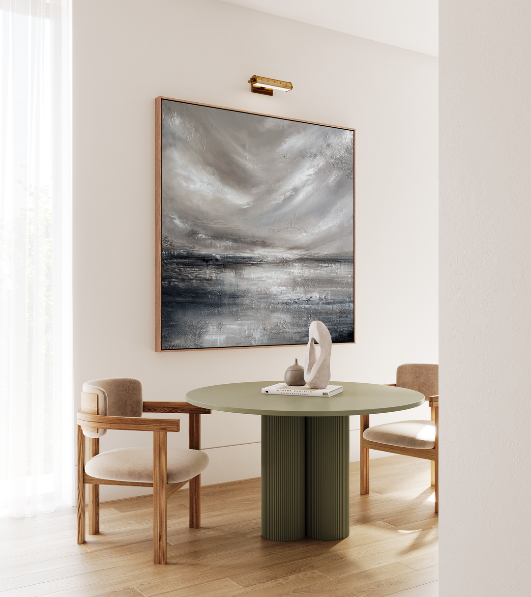 Lifted by Strength -102x102cm Original Oil Painting on Canvas