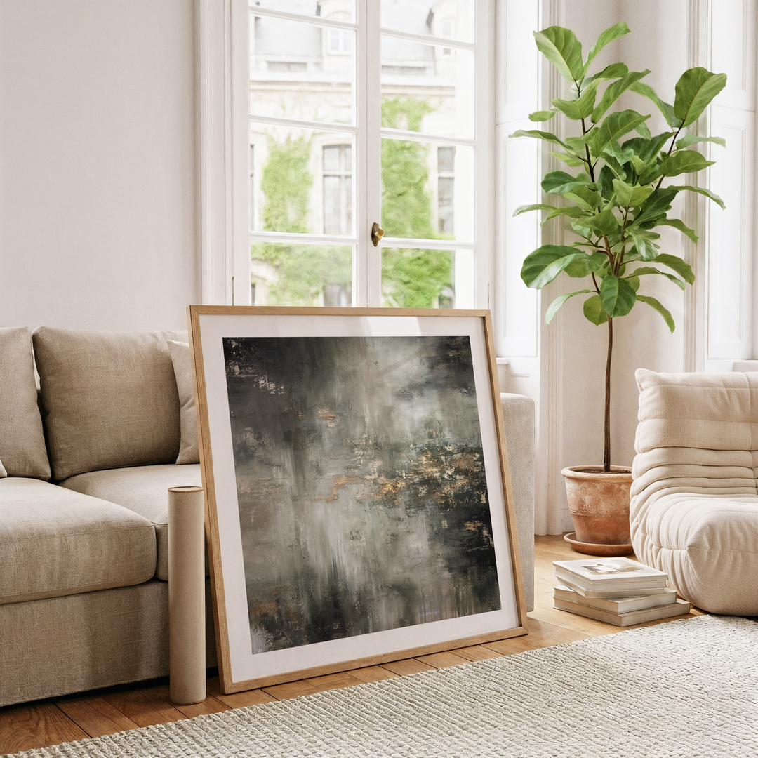 Whispers of emerald light- Square 50x50cm Fine art print