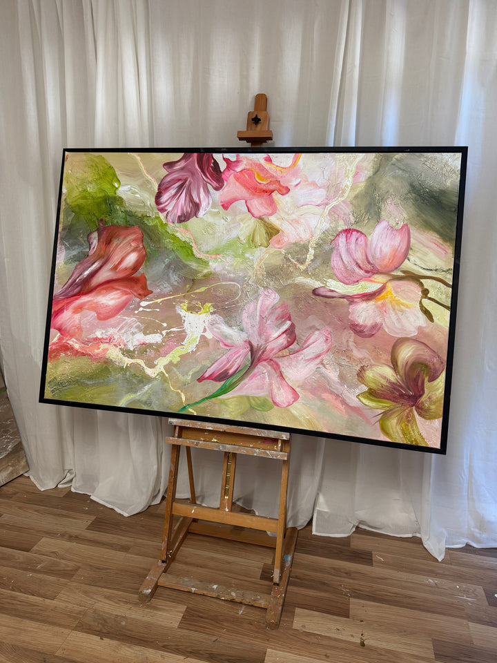 Where New Beginnings Bloom - Original oil painting 150x100cm