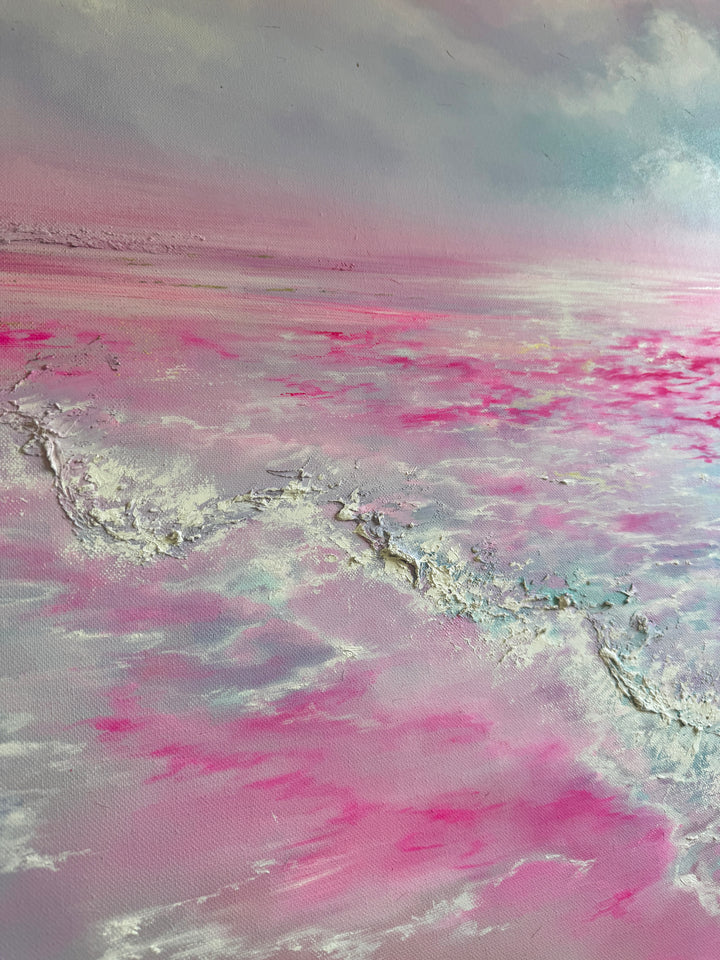 Where Happiness Blooms-Original oil painting 100x100cm