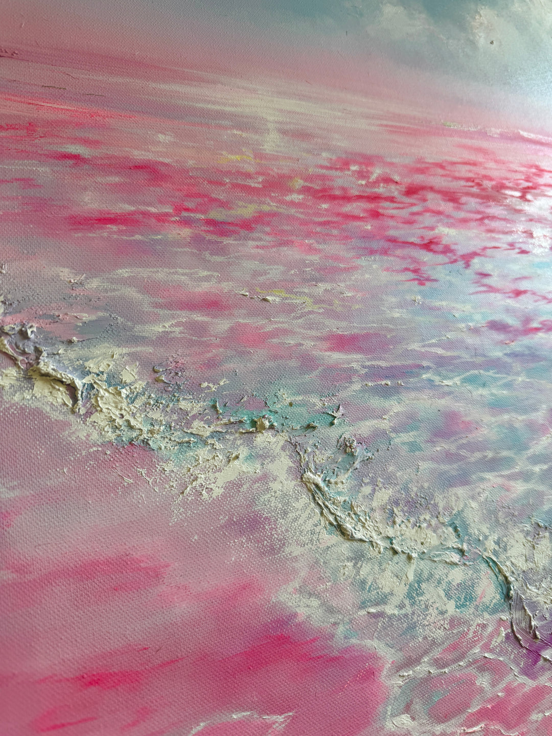 Where Happiness Blooms-Original oil painting 100x100cm