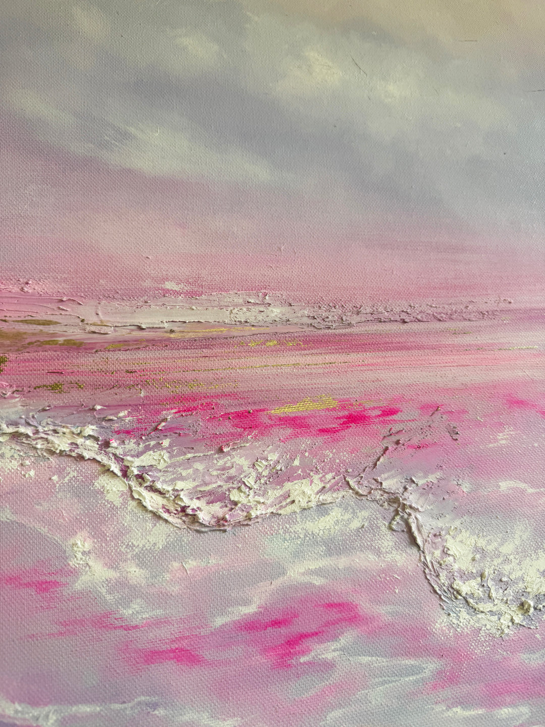 Where Happiness Blooms-Original oil painting 100x100cm