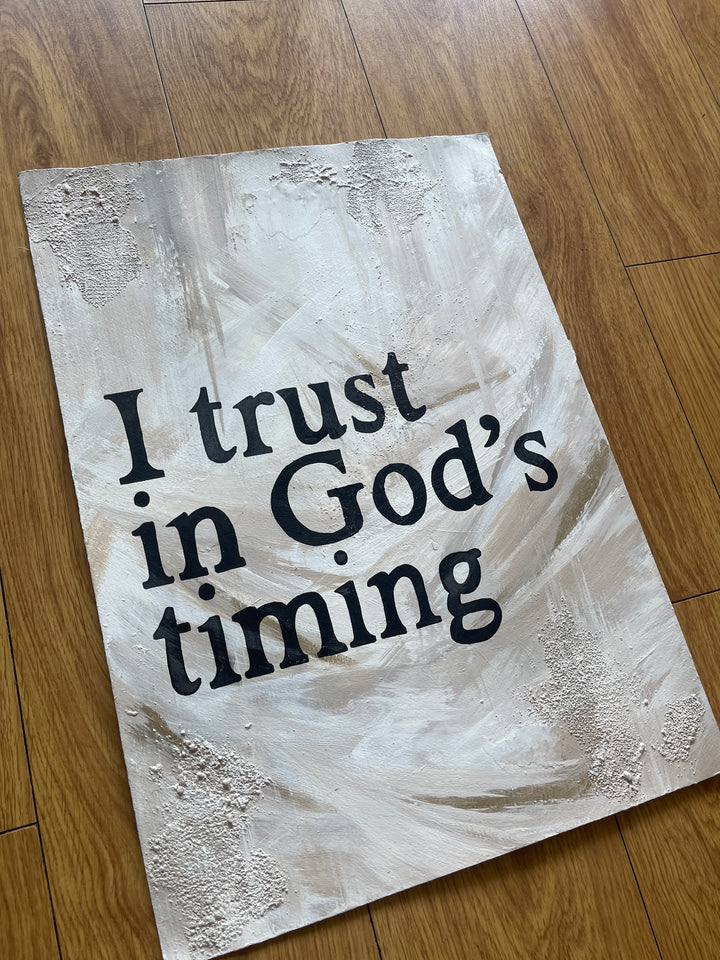 God's timing original art A2