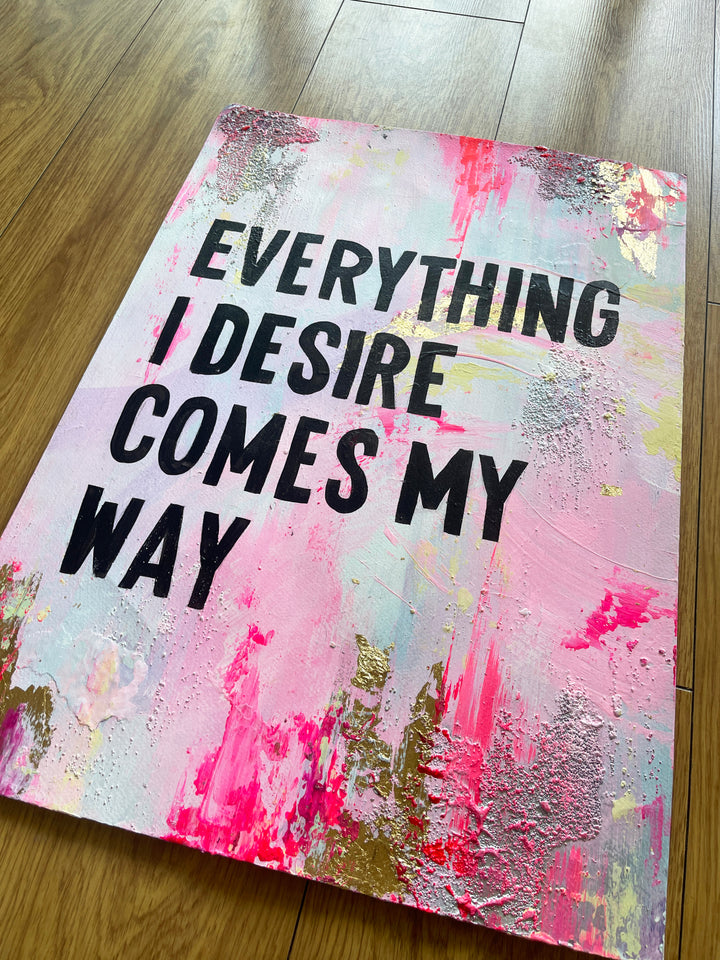 Everything I desire original art A2