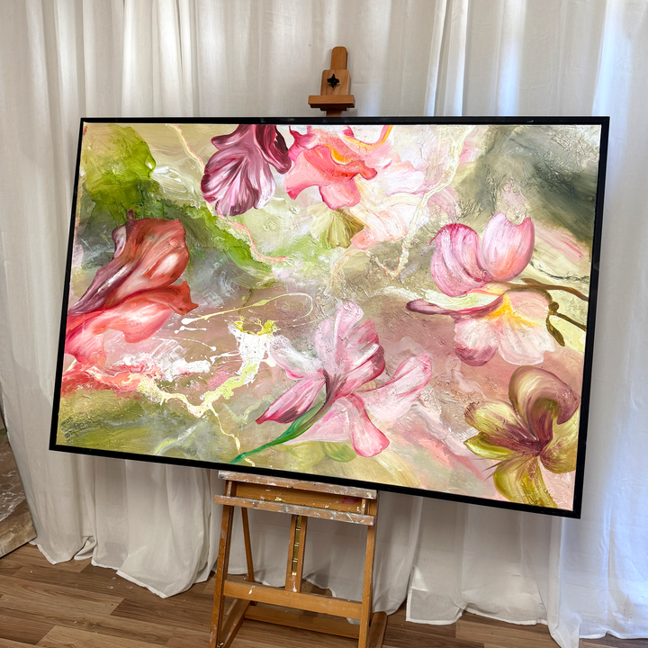 Where New Beginnings Bloom - Original oil painting 150x100cm