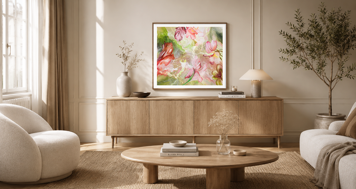 Where New Beginnings Bloom - Square 50x50cm Fine art print