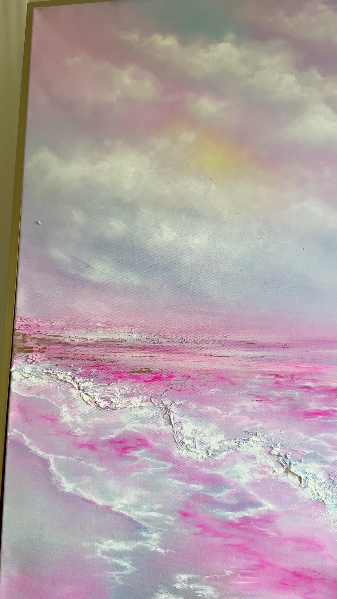 Where Happiness Blooms-Original oil painting 100x100cm