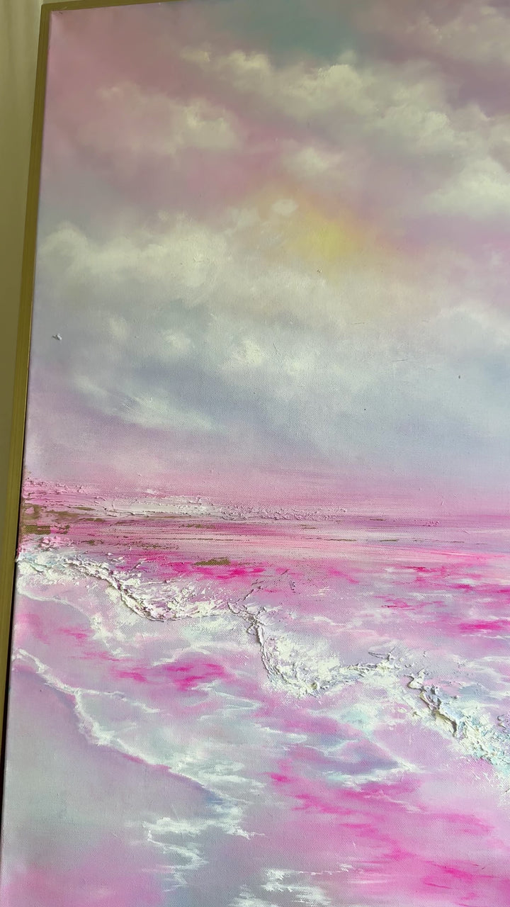 Where Happiness Blooms-Original oil painting 100x100cm