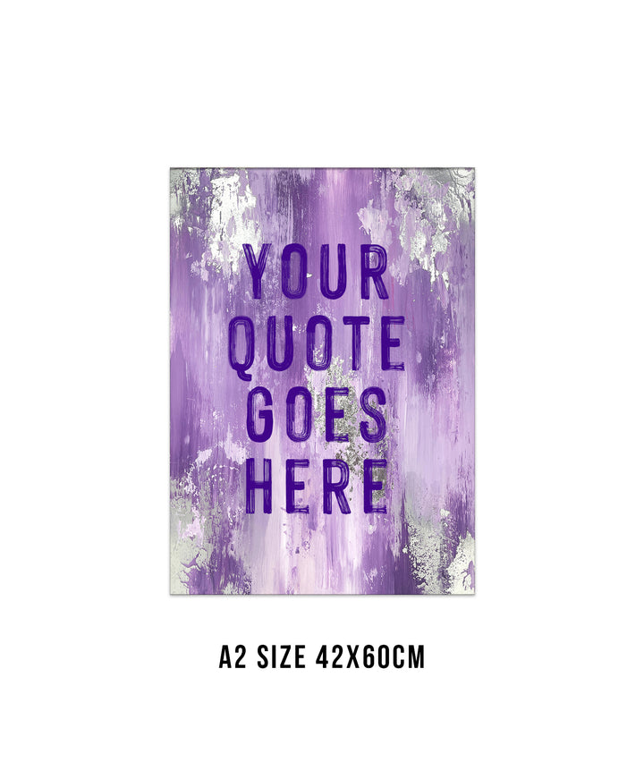 Purple/lilac custom quote