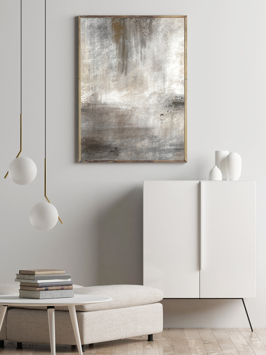 Burnt neutrals abstract downloadable print set of 3