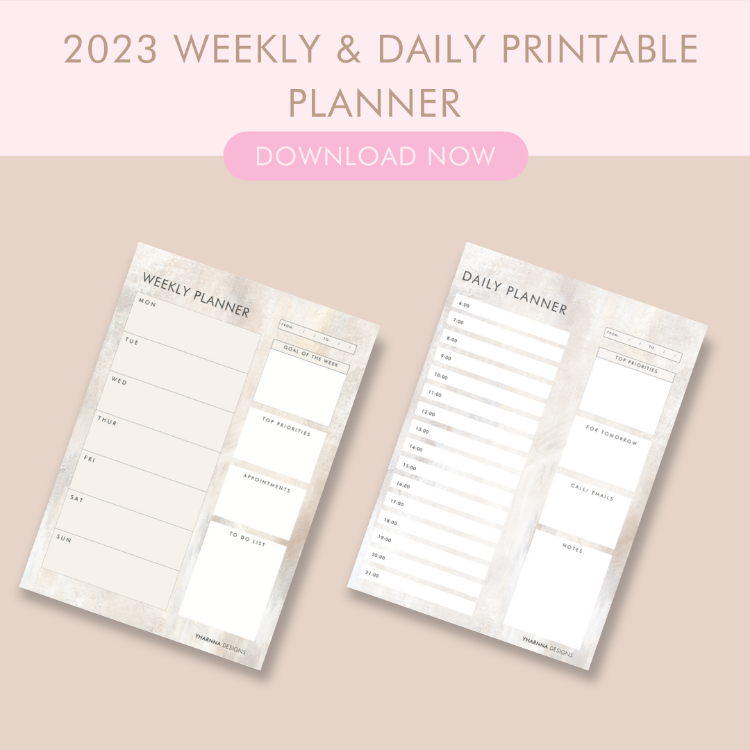 2023- WEEKLY & DAILY PRINTABLE PLANNER