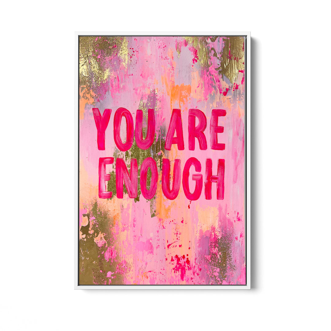 You are enough Canvas Quote