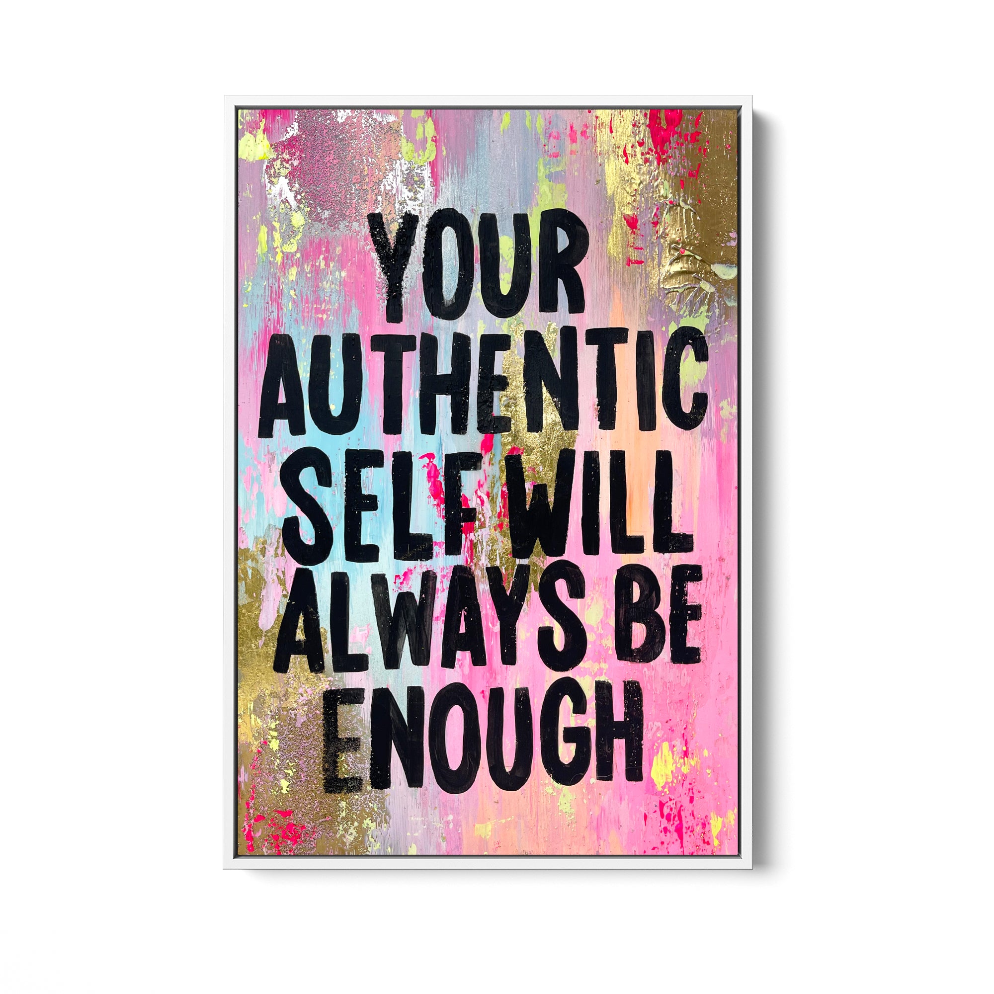 You will always be enough Canvas Quote – Yharnna Designs